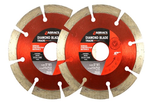 115mm x 10mm x 22mm GCM DIAMOND BLADE TRADE TWIN PACK ABRACS