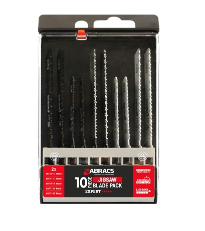 10-PCE MIXED JIGSAW BLADE PACK ABRACS ABRACS