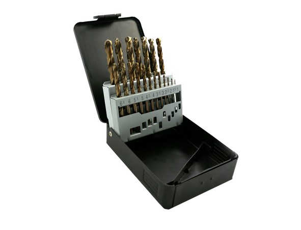1.0mm To 13.0mm in 0.5mm INCREMENTS 25-PCS HSS COBALT DRILL BIT SET ABRACS