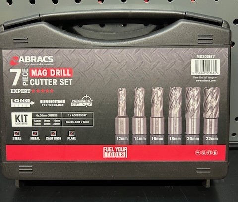 30mm MAG DRILL CUTTER SET 7-PC ABRACS