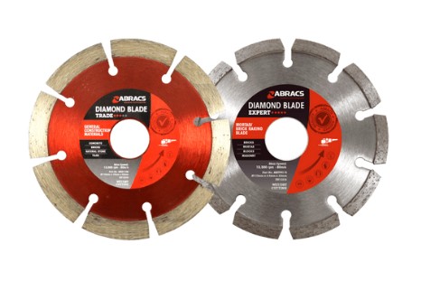 115mm x 22mm MORTAR RAKING + GCM DIAMOND TRADE BLADE TWIN PACK ABRACS