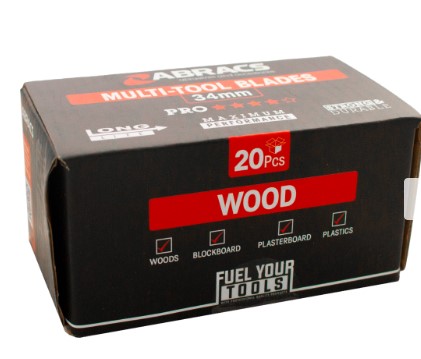 34mm PRO MULTI-TOOL WOOD BLADES BULK PACK 20-PCEABRACS