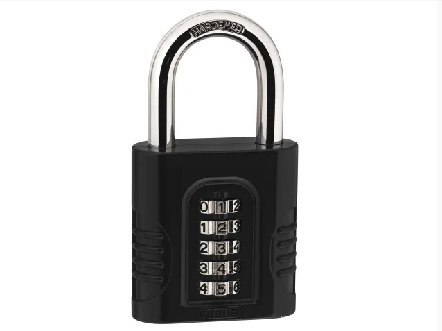 158/65 65mm Heavy-Duty Combination Padlock (5-Digit) Die-Cast Body Carded