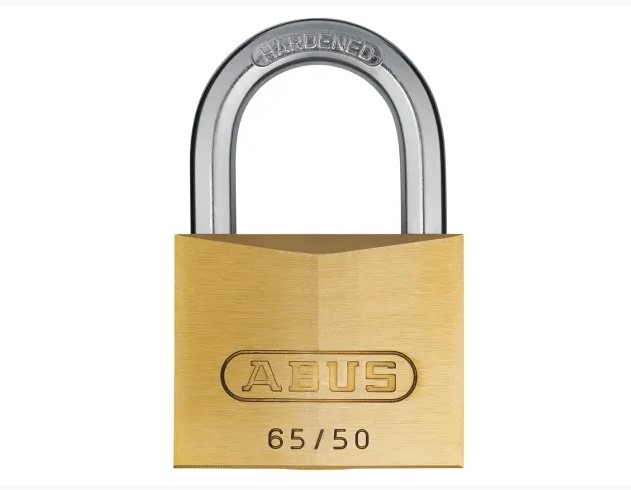 65/50mm Brass Padlock Carded