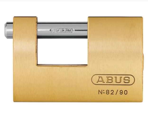 82/90mm Monoblock Brass Shutter Padlock Carded