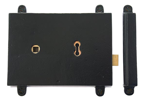 33299 - Black Rim Lock & Cast Iron Cover
