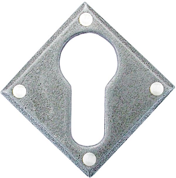 Pewter Diamond Euro Escutcheon