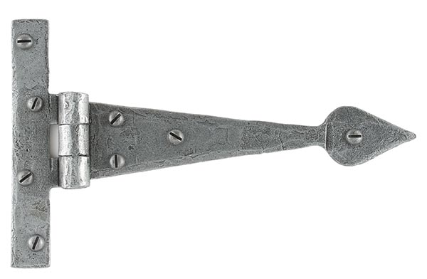 33651 - Pewter 6" Arrow Head T Hinge (pair)