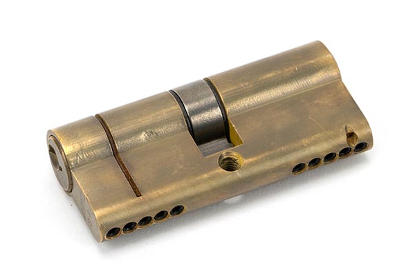 Aged Brass 35/35 5pin Euro Cylinder KA