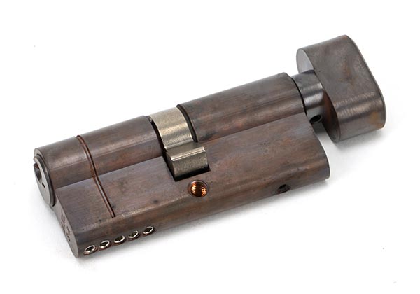 Aged Bronze 35/35 5pin Euro Cylinder/Thumbturn