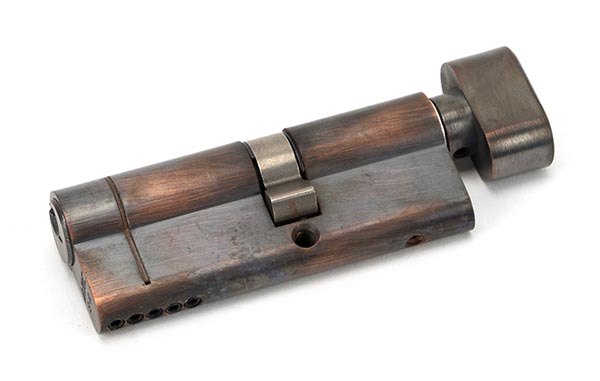 45852 - Aged Bronze 35T/45 5pin Euro Cylinder/Thumbturn