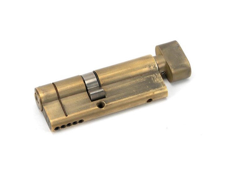 Aged Brass 35/45T 5pin Euro Cylinder/Thumbturn