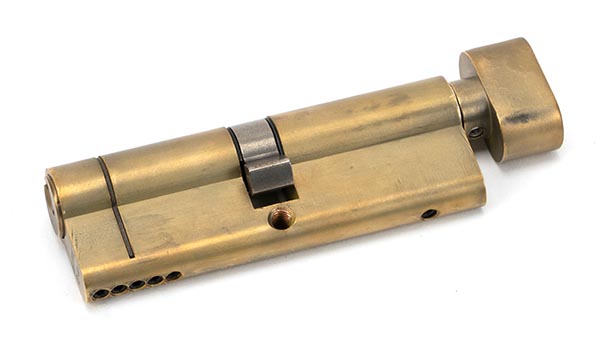 Aged Brass 45/45 5pin Euro Cylinder/Thumbturn
