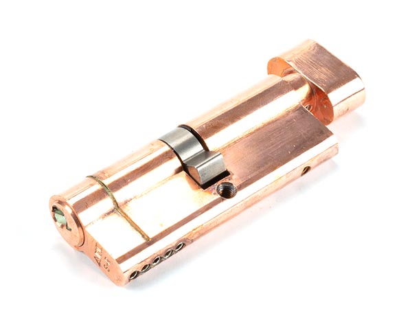 45873 - Polished Bronze 40/40 5pin Euro Cylinder/Thumbturn KA