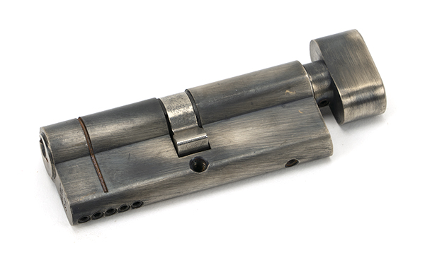 Pewter 40/40 5pin Euro Cylinder/Thumbturn KA