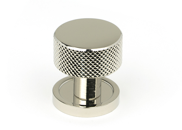Polished Nickel Brompton Cabinet Knob - 25mm (Plain)