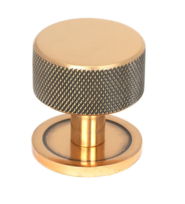 Polished Bronze Brompton Cabinet Knob - 32mm (Plain)