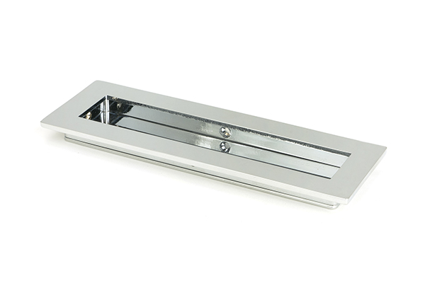 47177 - Polished Chrome 175mm Plain Rectangular Pull
