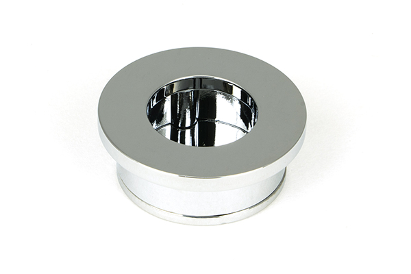 Polished Chrome 34mm Round Finger Edge Pull