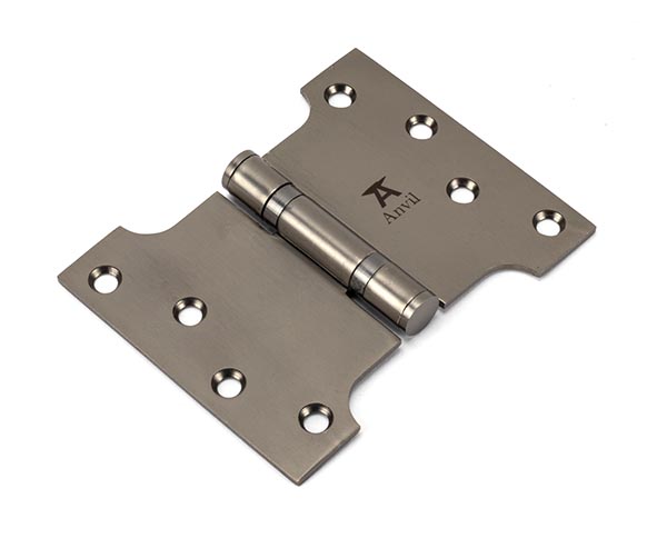 Aged Bronze 4" x 3" x 5"  Parliament Hinge (pair) ss