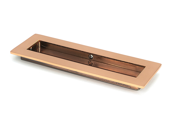50136 - Polished Bronze 175mm Plain Rectangular Pull