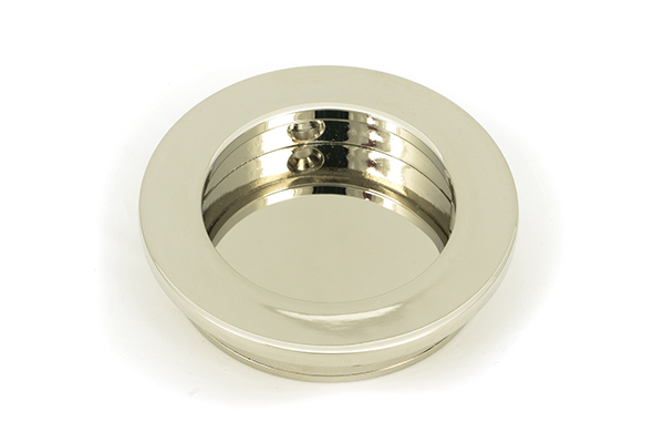 Polished Nickel 60mm Plain Round Pull