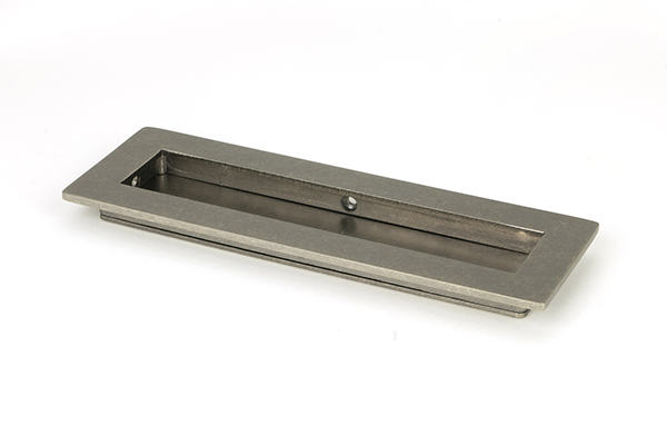 Pewter 175mm Plain Rectangular Pull