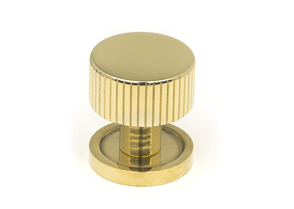 Polished Brass Judd Cabinet Knob - 25mm (Plain)
