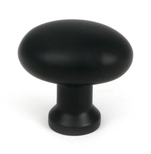 Matt Black Moore Cabinet Knob - 38mm