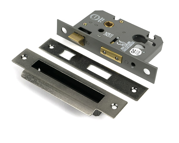Pewter 2 1/2" Euro Profile Sash Lock