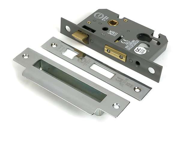 Polished Chrome 2 1/2" Euro Profile Sash Lock