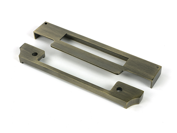 51396 - Aged Brass 1/2" Rebate Kit for Euro Sash Lock