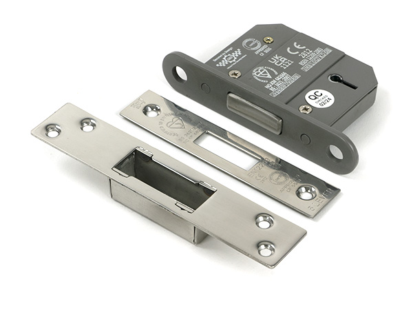 Polished Chrome 2 1/2" 5 Lever BS Dead Lock KA