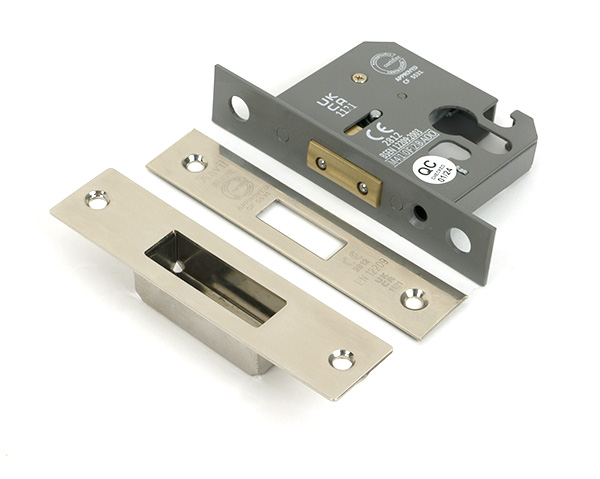 Polished Nickel 2 1/2" Euro Profile Dead Lock