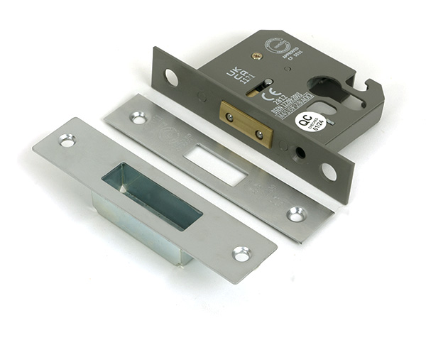 Satin Chrome 2 1/2" Euro Profile Dead Lock