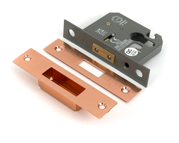 51454 - Polished Bronze 2 1/2" Euro Profile Dead Lock