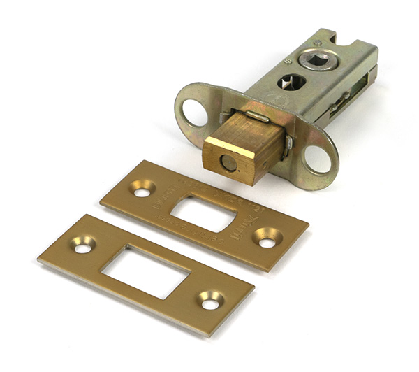 Satin Brass 2 1/2" Heavy Duty Tubular Deadbolt
