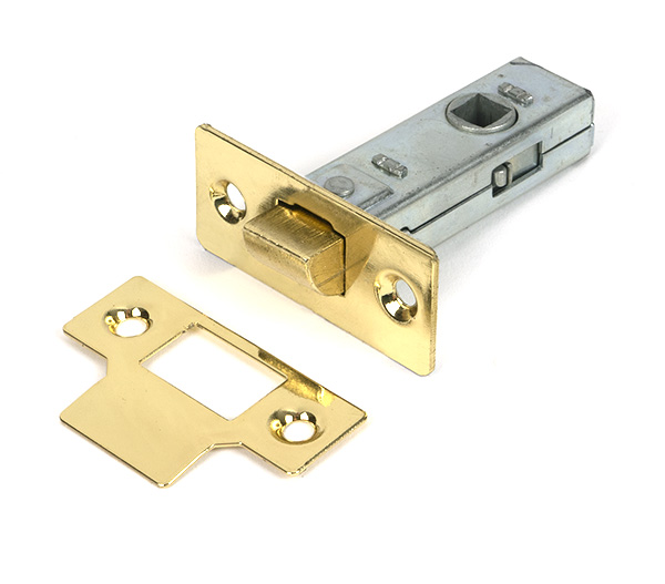 Polished Brass 2 1/2" Tubular Mortice Latch