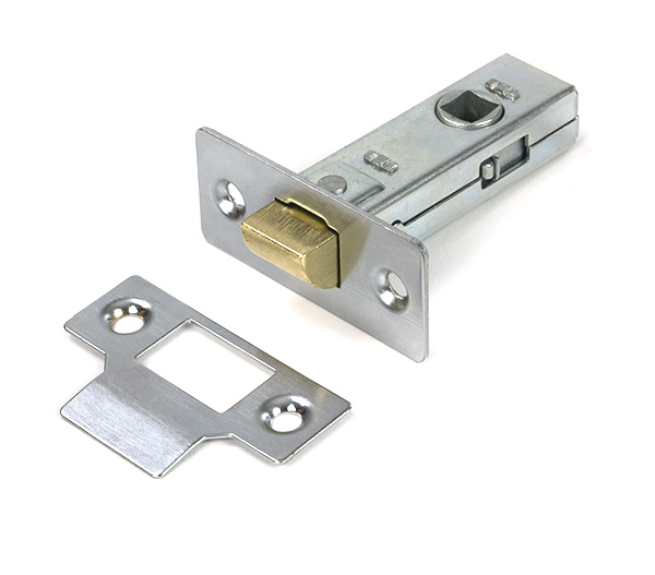 Satin Chrome 2 1/2" Tubular Mortice Latch