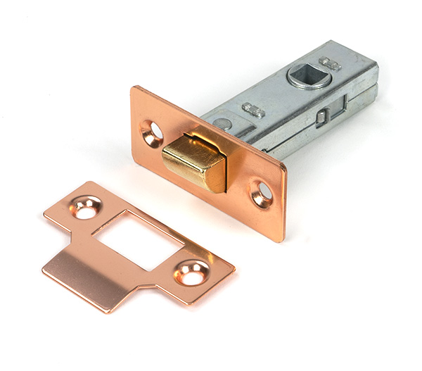Polished Bronze 2 1/2" Tubular Mortice Latch