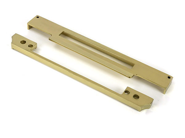 Polished Brass 1/2" Rebate Kit for Euro Din Sash Lock