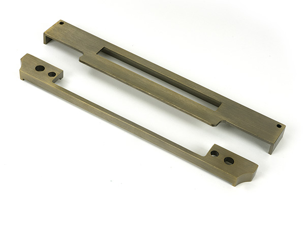Aged Brass 1/2" Rebate Kit for Euro Din Sash Lock