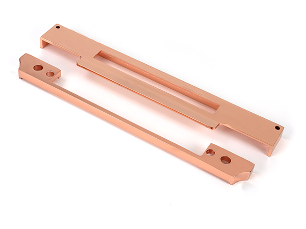 Polished Bronze 1/2" Rebate Kit for Euro Din Sash Lock