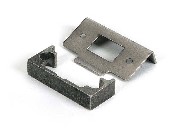 Pewter 1/2" Rebate Kit for Tubular Mortice Latch