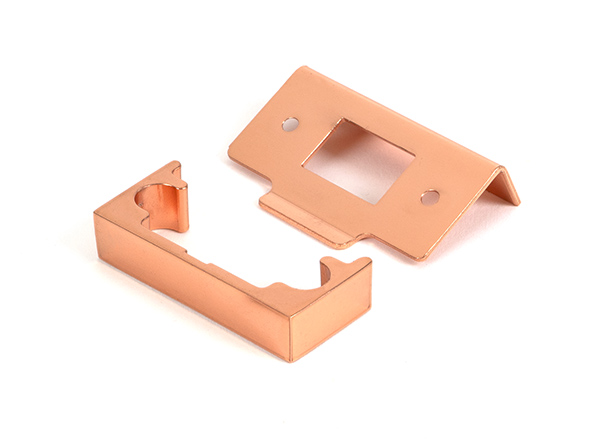 Polished Bronze 1/2" Rebate Kit for Tubular Mortice Latch