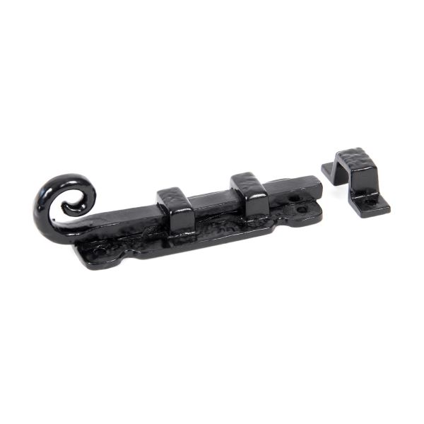 Black 4" Straight Monkeytail Bolt
