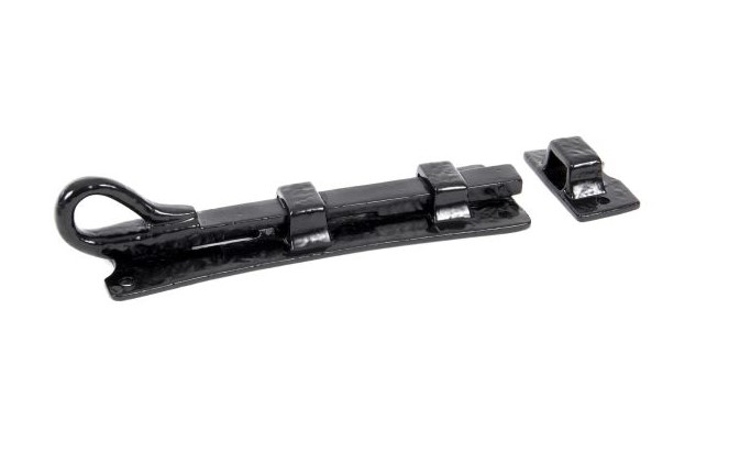 Black 6" Straight Monkeytail Bolt
