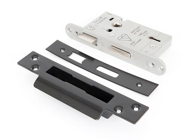 Black 2 1/2" 5 Lever Heavy Duty BS Sash Lock