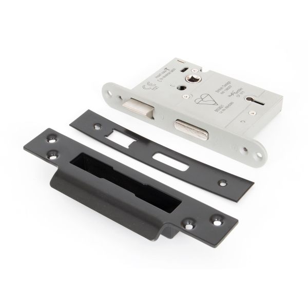 Black 3" 5 Lever Heavy Duty Sash Lock KA