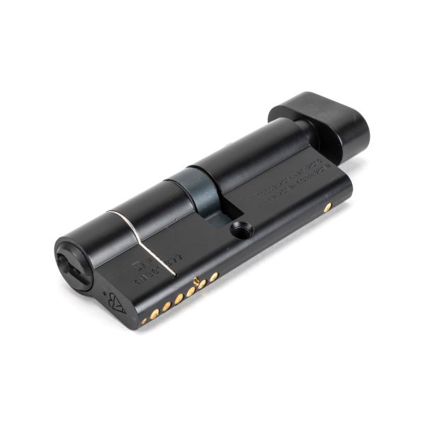 Black 40/40 6pin Euro Cylinder/Thumbturn